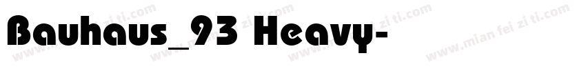 Bauhaus_93 Heavy字体转换